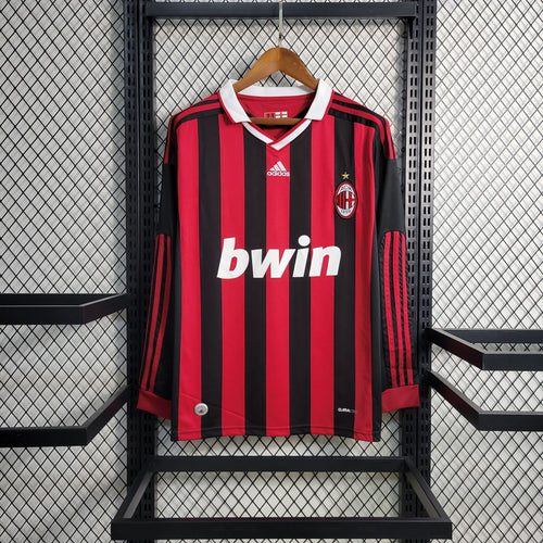 2009-2010 Ac Milan Home kit Long sleeves