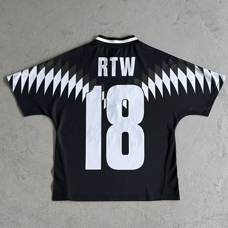 2024 Corteiz Jersey T-shirt No. 18 Black