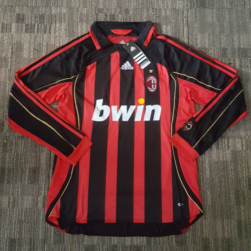 2006-2007 Ac Milan home retro kit ( Long Sleeve)