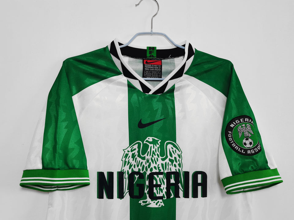 1996/98 Nigeria white and green kit