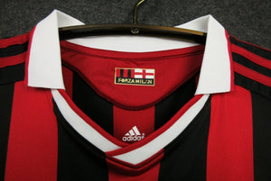 2009-2010 Ac Milan Home kit Long sleeves