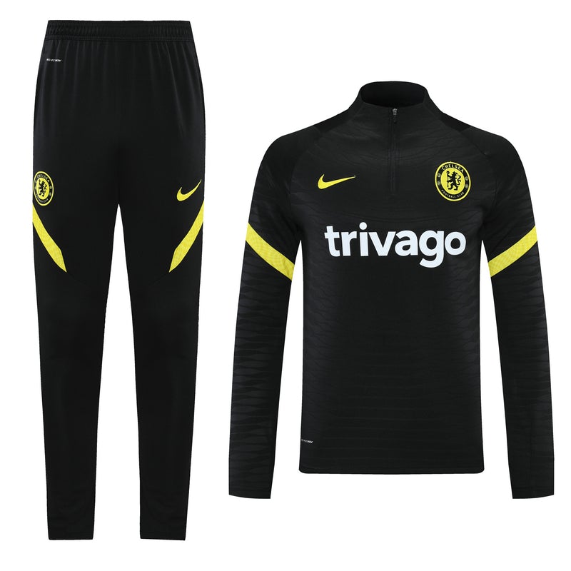 21/22 Chelsea Black Training Suit