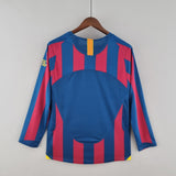 2005/06 barcelona long sleeve home kit