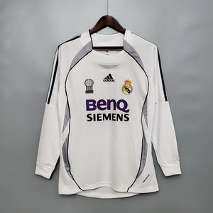 2006-2007 Real madrid Home kit (long sleeve)