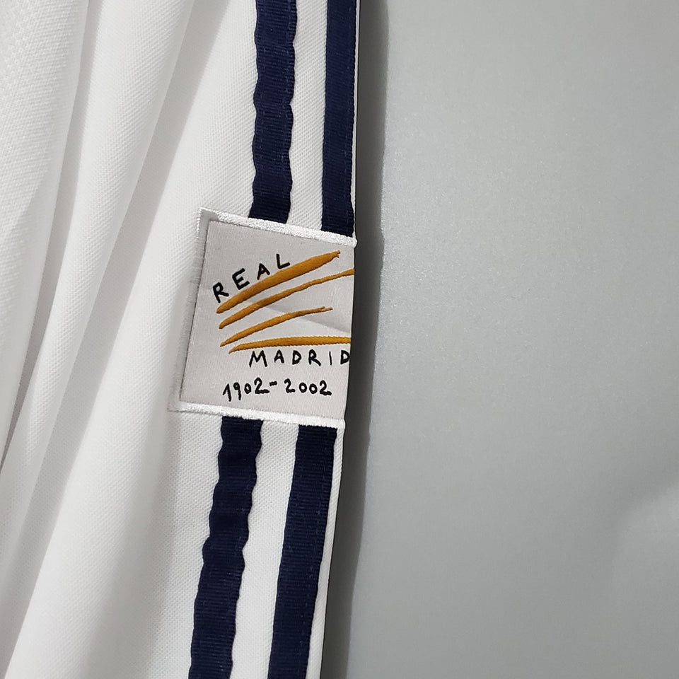 2001-2002 Real Madrid home retro kit Long Sleeves
