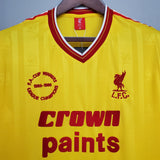 1985 1986 Liverpool Yellow away kit