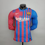 21/22 Player version long sleeve Barcelona home kit