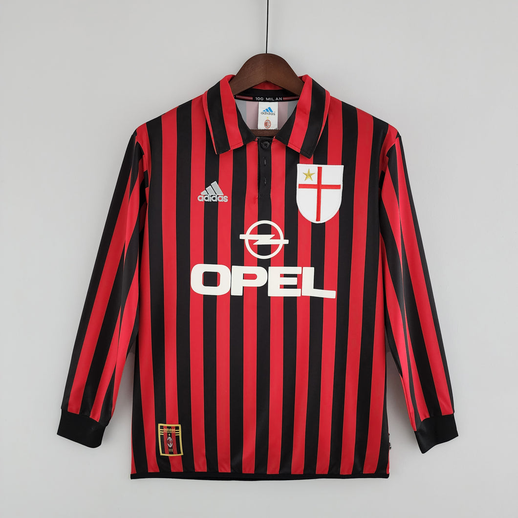 1999/00 AC Milan Home Long Sleeve kit