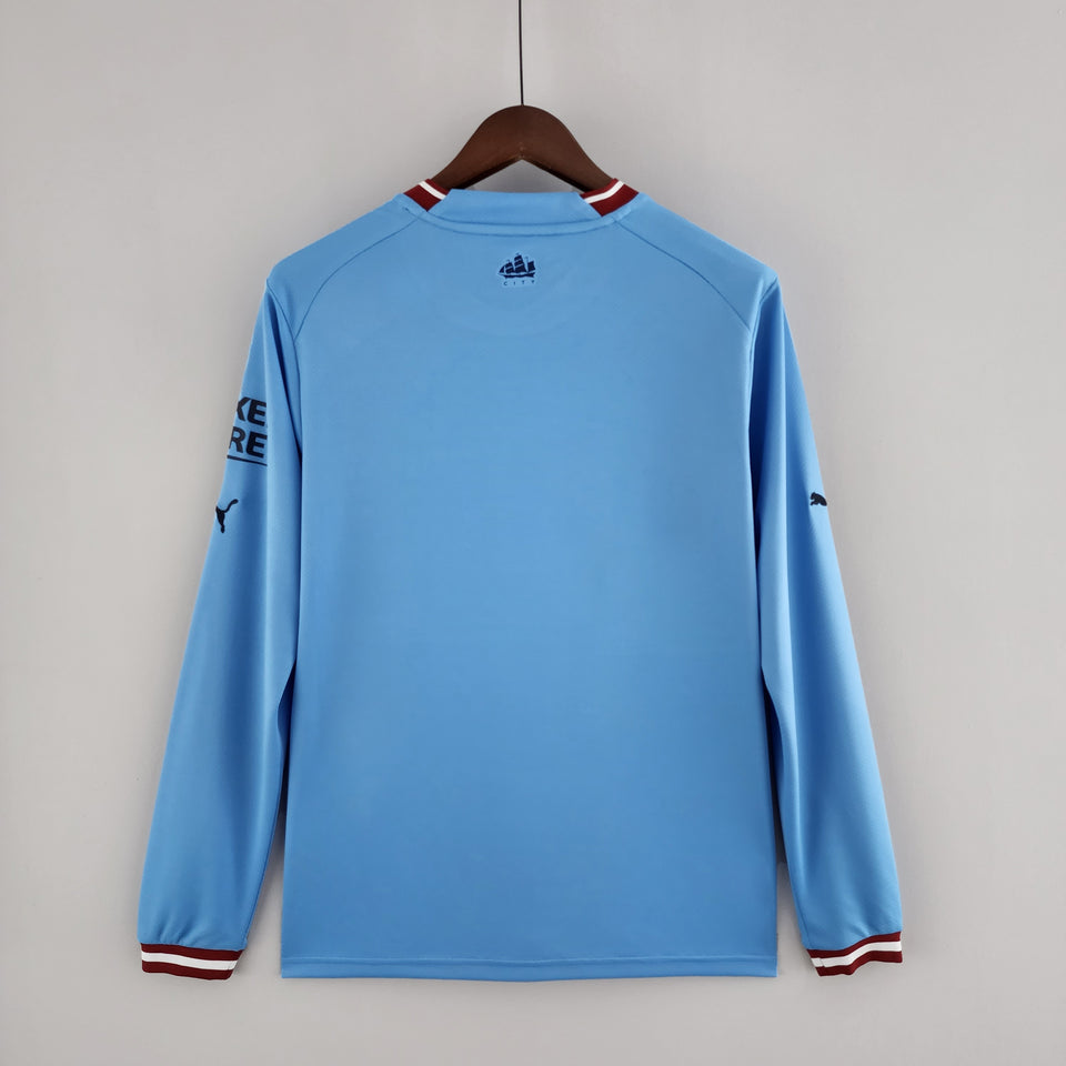 22/23 long sleeve Manchester City home