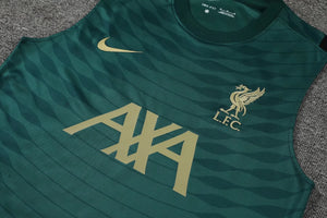 22/23 Liverpool Dark Green Pre-match Training Vest
