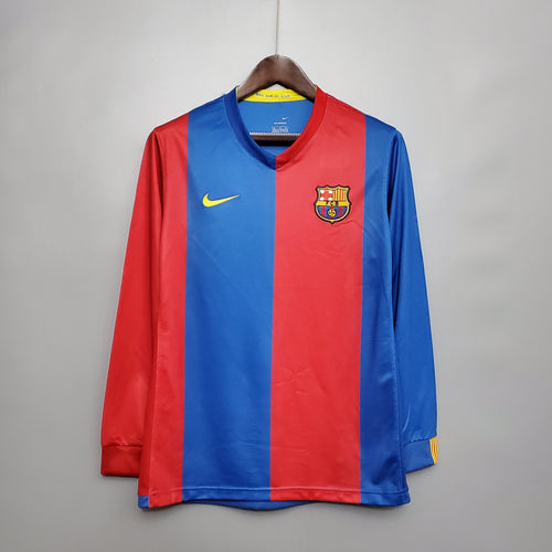 2006-2007 Barcelona Home retro kit ( Long sleeve)