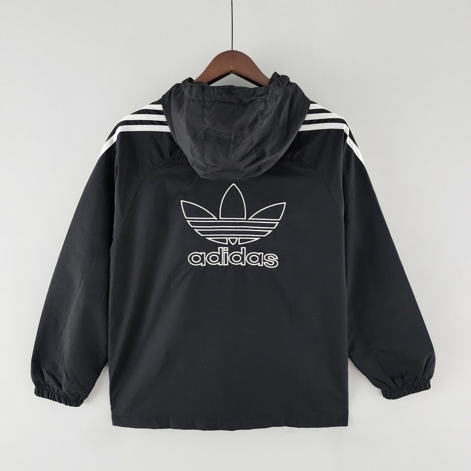 Windbreaker Adidas Black and White