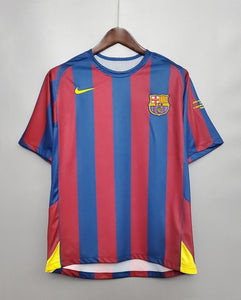 2005-2006 Barcelona home retro kit